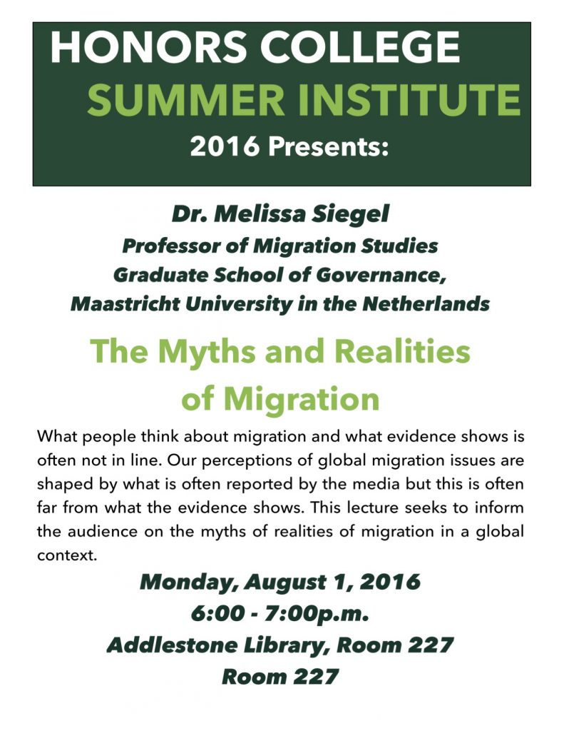 Myths_and_Realities-Flyer-Mon-8_1-791x1024 Upcoming Talks! Top Scholars Speak in Addlestone for Honors College Summer Institute