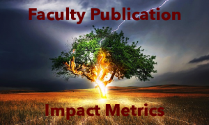 Faculty Publication Impact Metrics Graphic