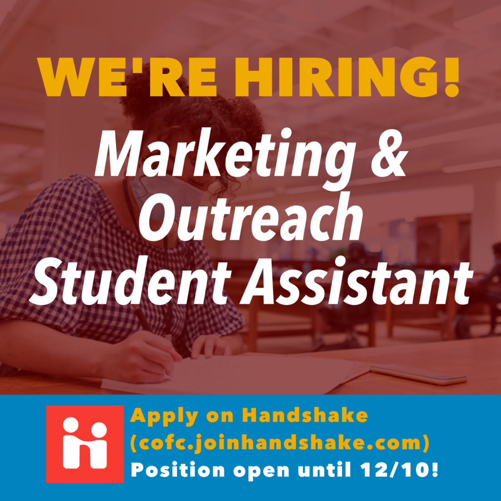 Marketing & Outreach Student Assistant promo