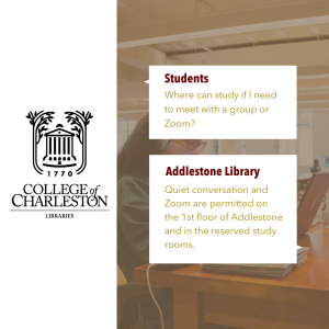Study Spaces at Addlestone Library